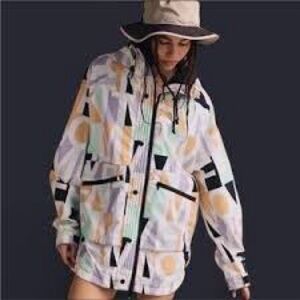 NWT Free People Movement Singing In The Rain packable rain jacket